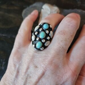 Navajo Artist Signed Saddle Ring